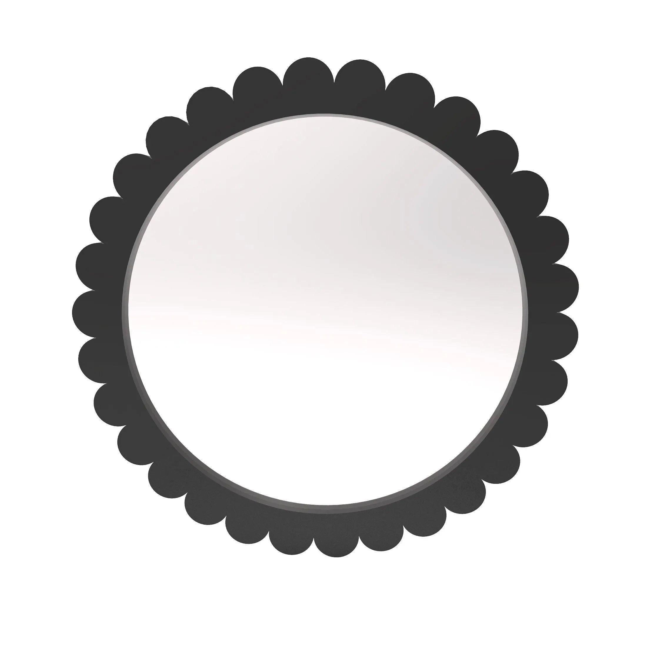 Decorative Wall Mirror Round Shape - Wooden Twist UAE