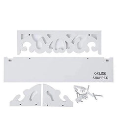 Wooden Decorative & Designer Floating Wall Shelf Set of 3 (White) - Wooden Twist UAE