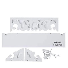 Wooden Decorative & Designer Floating Wall Shelf Set of 3 (White) - Wooden Twist UAE