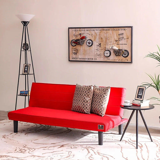 Penny 3 Seater Sofa Cum Bed for Living Room (Walnut Legs) - Wooden Twist UAE