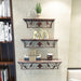 Wooden & Iron Hermosa Floating Wall Shelves Set of 3 - Wooden Twist UAE