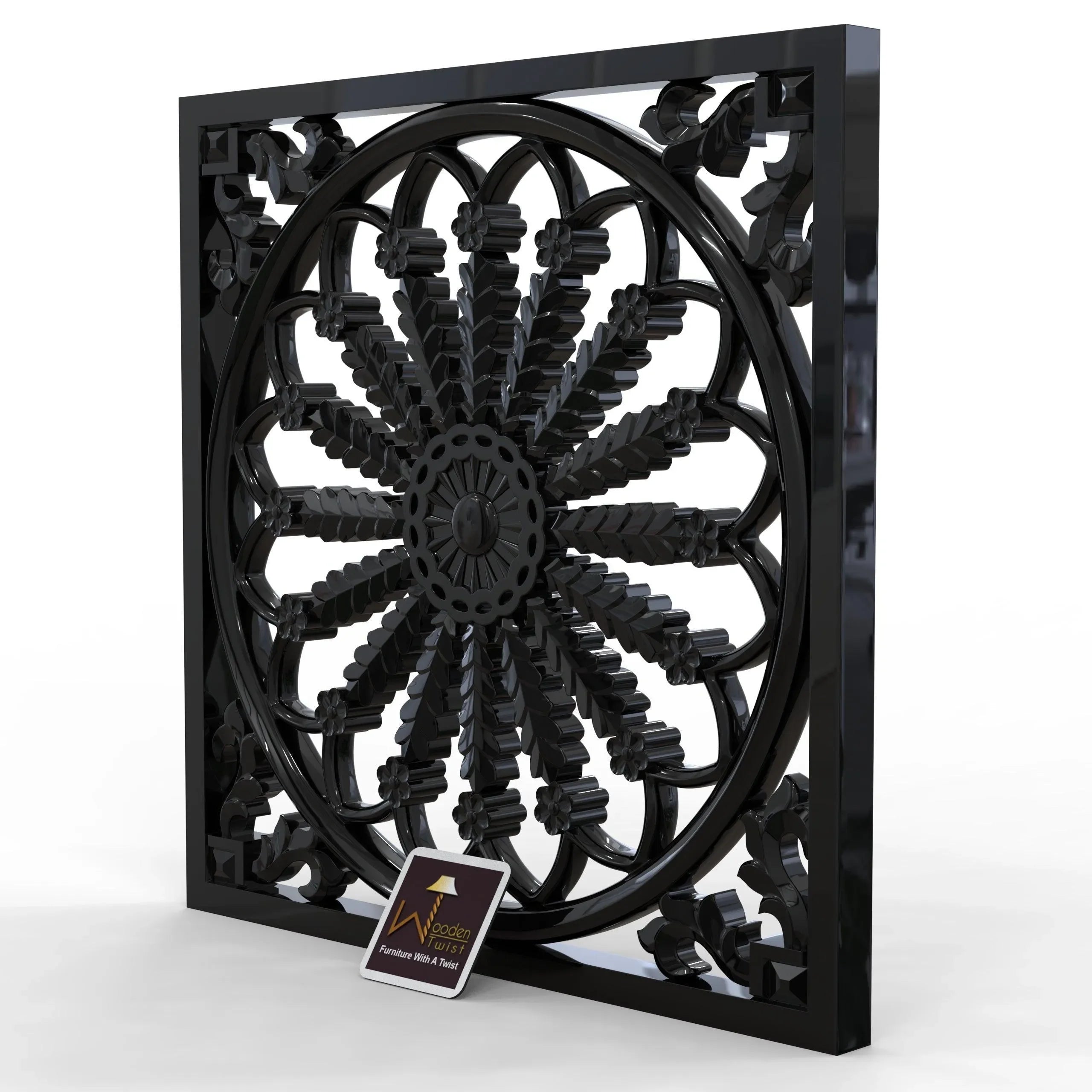 Premium Wood Hand carved Wall Panel - Wooden Twist UAE