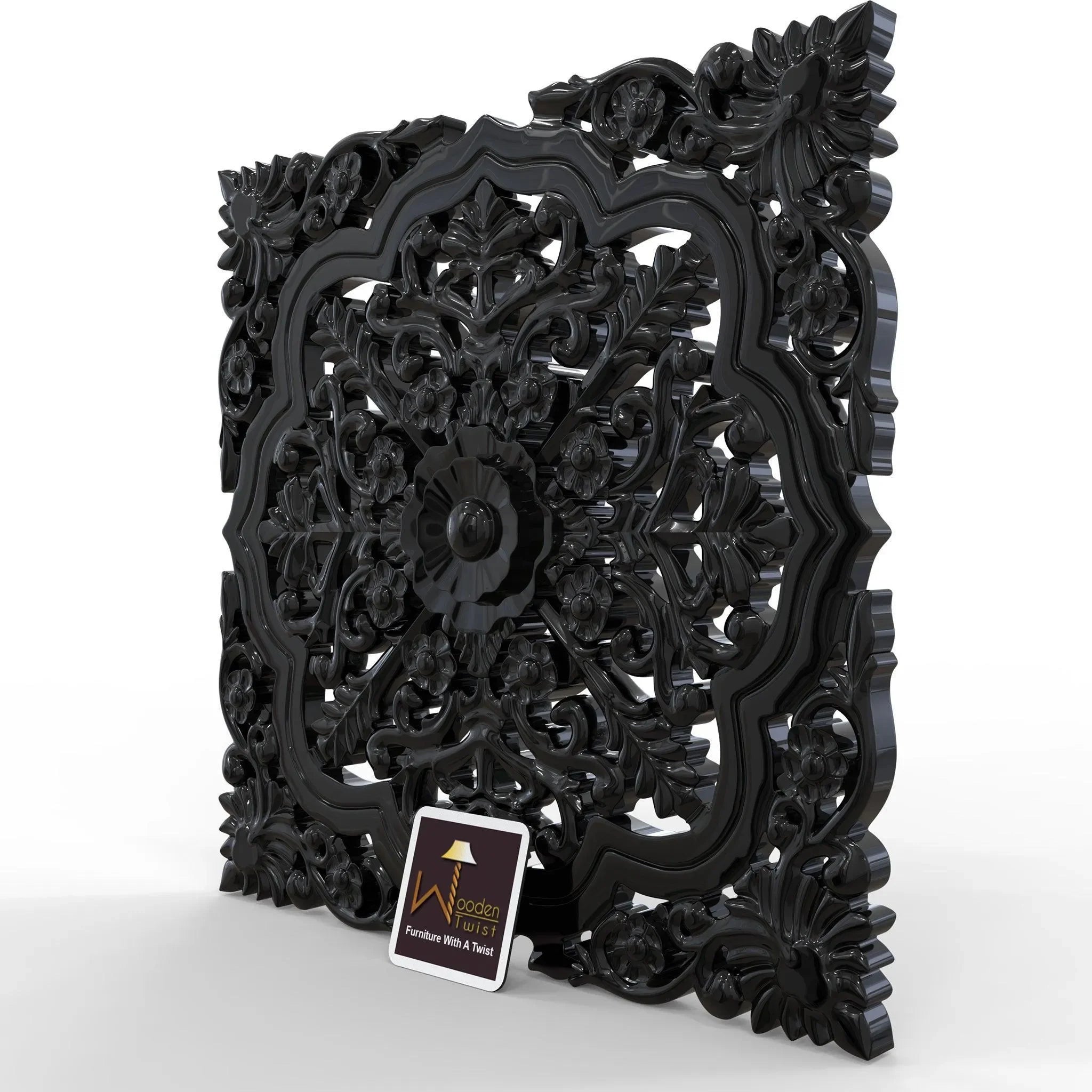 Premium Wooden Hand carved Wall Panel - Wooden Twist UAE