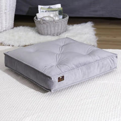 Square Shape Floor Pillow Comfort for Seating Pack of 1 (Light Gray) - Wooden Twist UAE