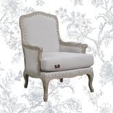 Wooden Bransford Arm Chair (Taupe Polyester) - Wooden Twist UAE