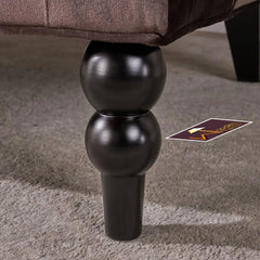 Wooden Recessed Arm Loveseat Bench (2 Seater, Chocolate) - Wooden Twist UAE