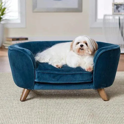 Buy Wooden Handmade Heisler Dog And Baby Sofa Blue Online at woodentwist Wooden Twist UAE