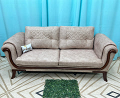 Wooden Cozy Design 3 Seater Sofa Comfort for Backrest (Brown) - Wooden Twist UAE