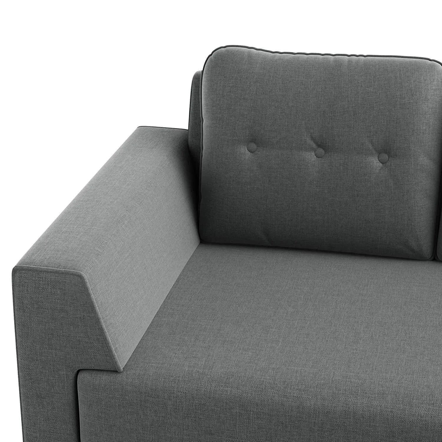 Azul 5 seater Left-Side L Shape Fabric Sofa Set - WoodenTwist