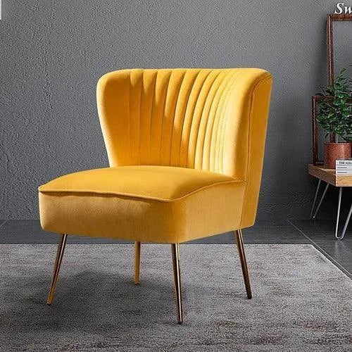 Yellow wooden online chair