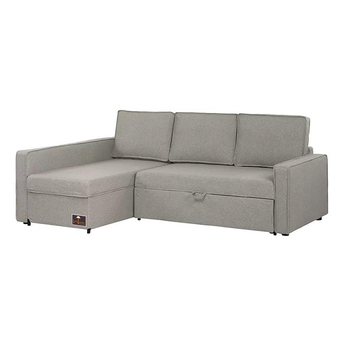 Wide Reversible 5 Seater L-Shape Sofa Bed with Comfort Cushion - Wooden Twist UAE