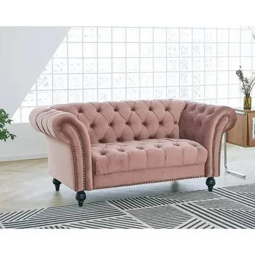 Modern Chesterfield 2 Seater Sofa - Wooden Twist UAE