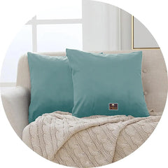 Cushion Cover for Couch, Sofa Bedroom And Home Decor (Set of 2) - Wooden Twist UAE