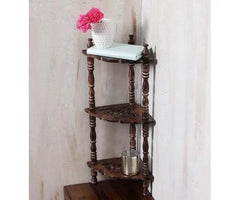 Wooden Hand-Carved Shelf
