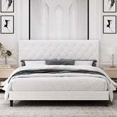 Modern Platform Queen Size Bed - Wooden Twist UAE