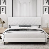 Modern Platform Queen Size Bed - Wooden Twist UAE