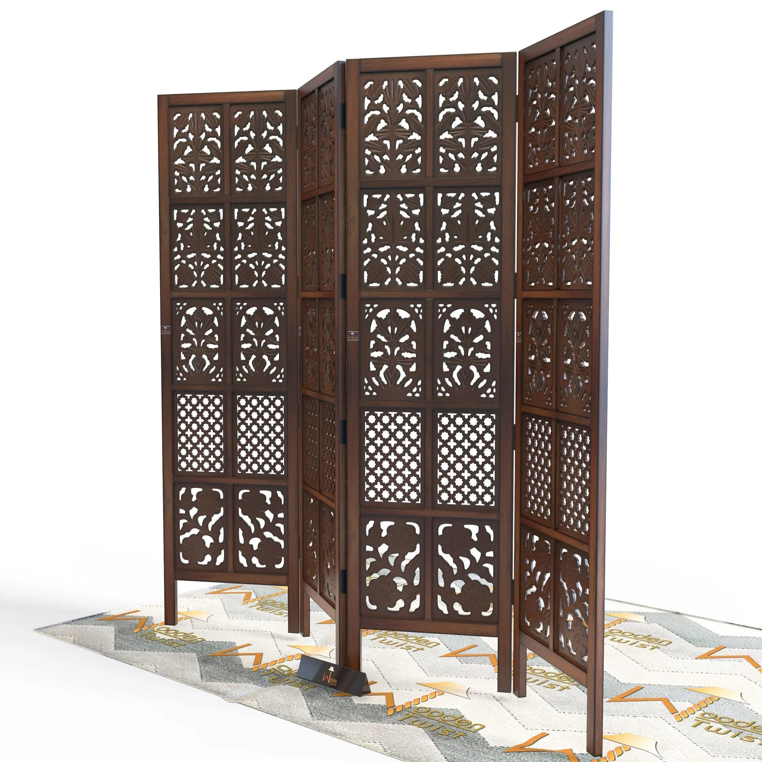 Wooden Room Divider/Wood Separator/Office Furniture/Wooden Partition - Wooden Twist UAE