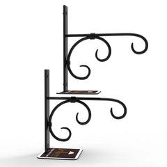 Wall Mounted Metal Bracket for Hanging Pot Set of 2 - Wooden Twist UAE