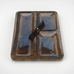 Finest Wooden Sectional Serving Tray - Wooden Twist UAE