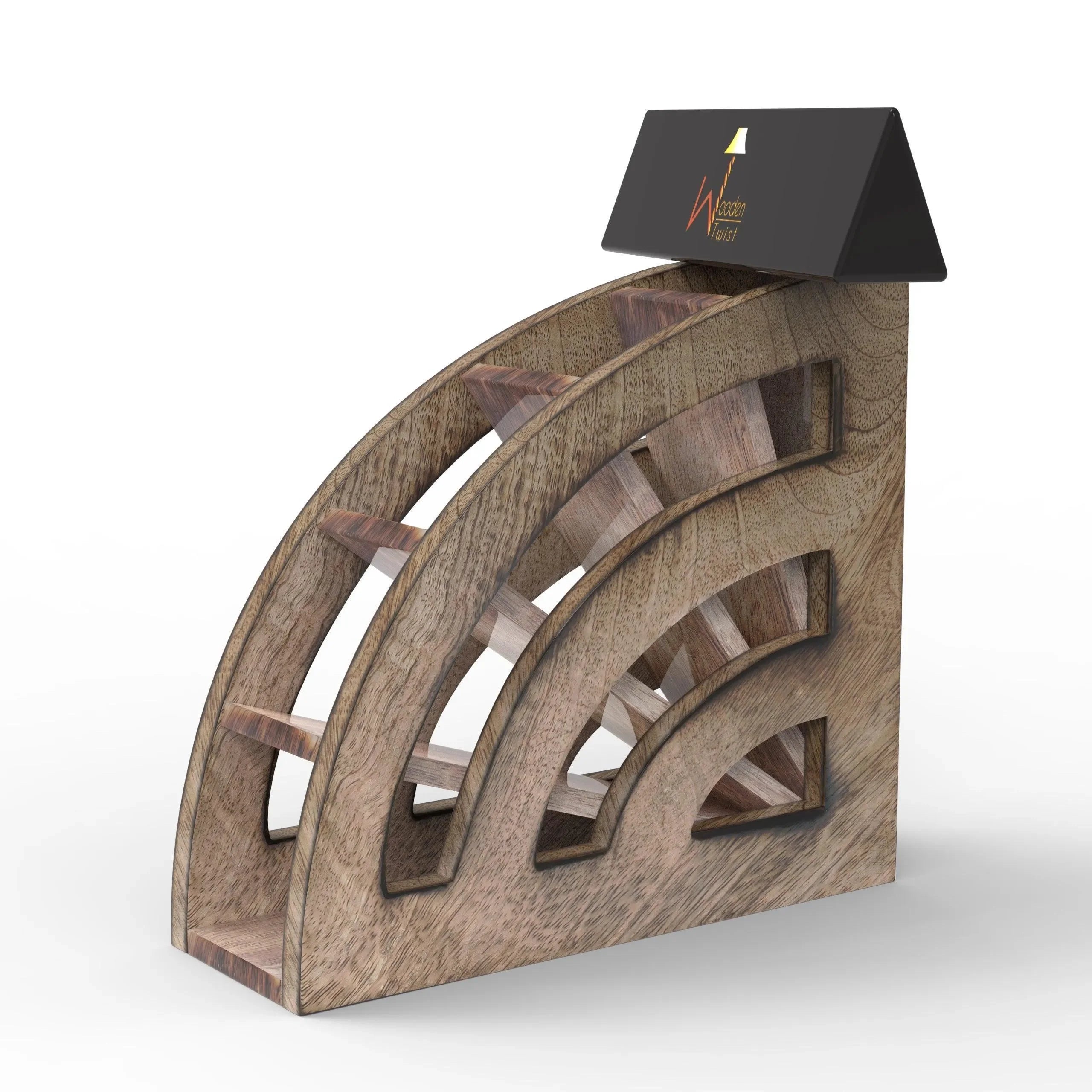Wooden Handmade Multipurpose Storage Stand Remote Stand Holder - Wooden Twist UAE