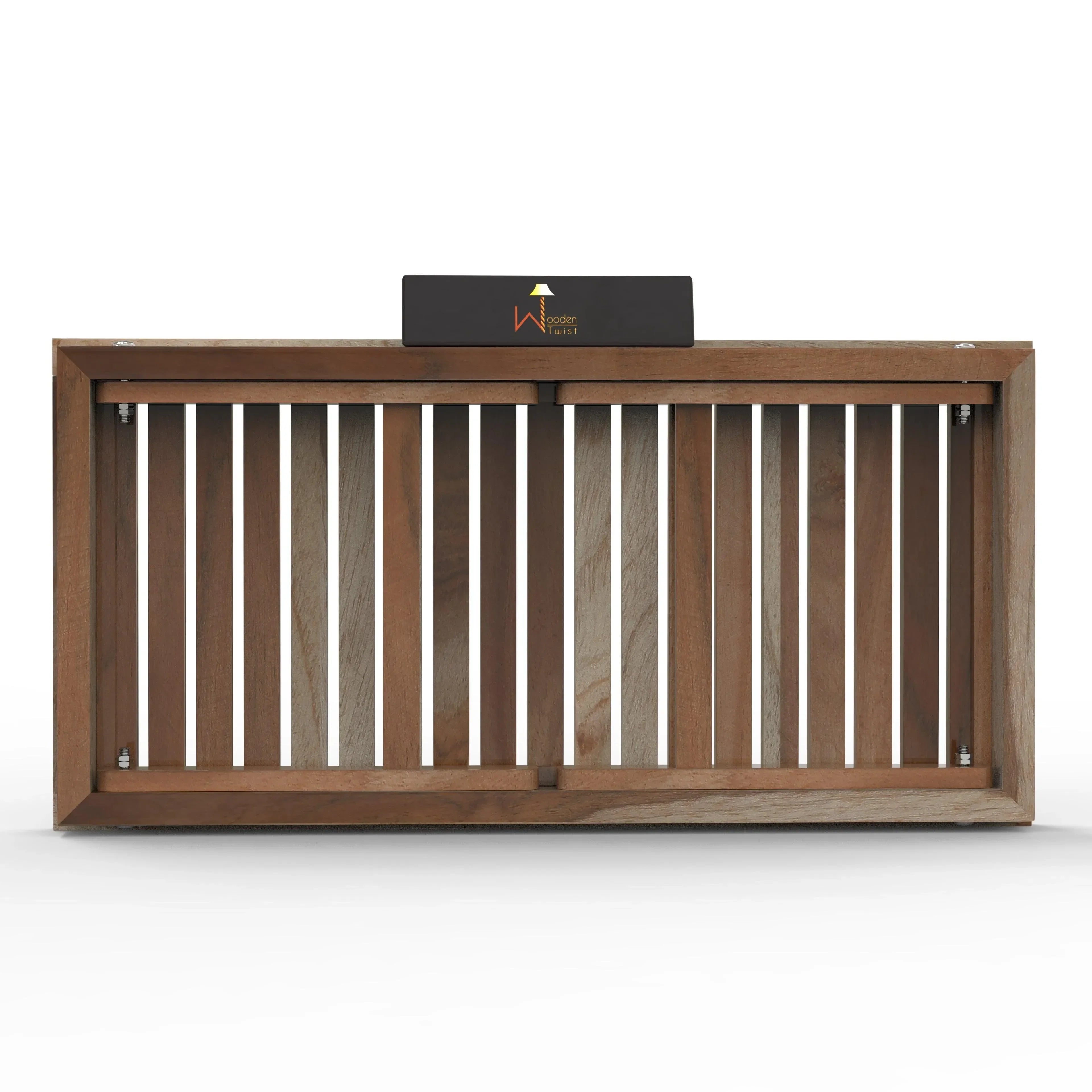Wooden Twist Phelan Foldable Teak Wood Coffee Table ( Teak Finish ) - Wooden Twist UAE