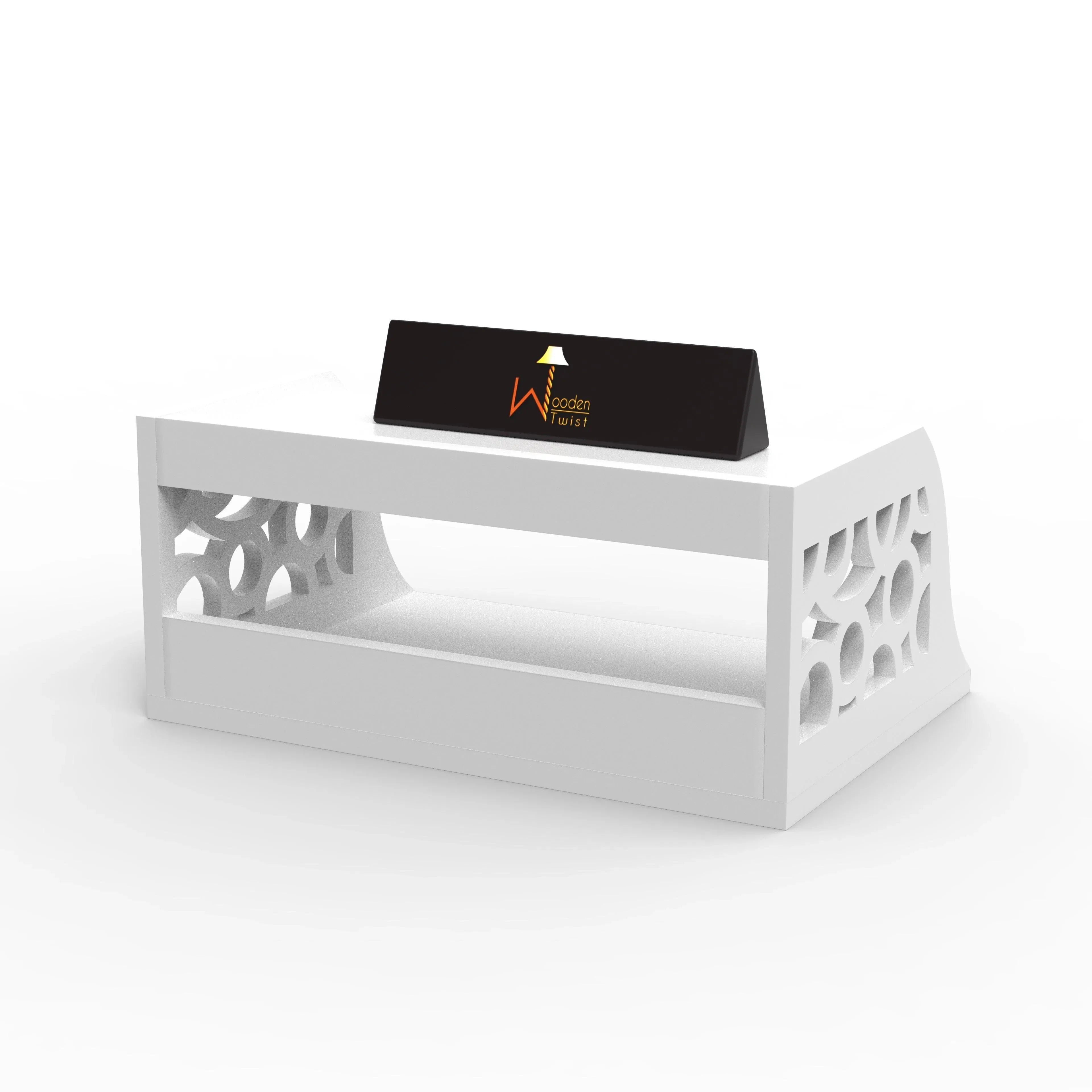 Wooden Set Top Box Wall Shelf for Setup Box WiFi Router | AC Remote Stand Wall Mounted Shelves - Wooden Twist UAE