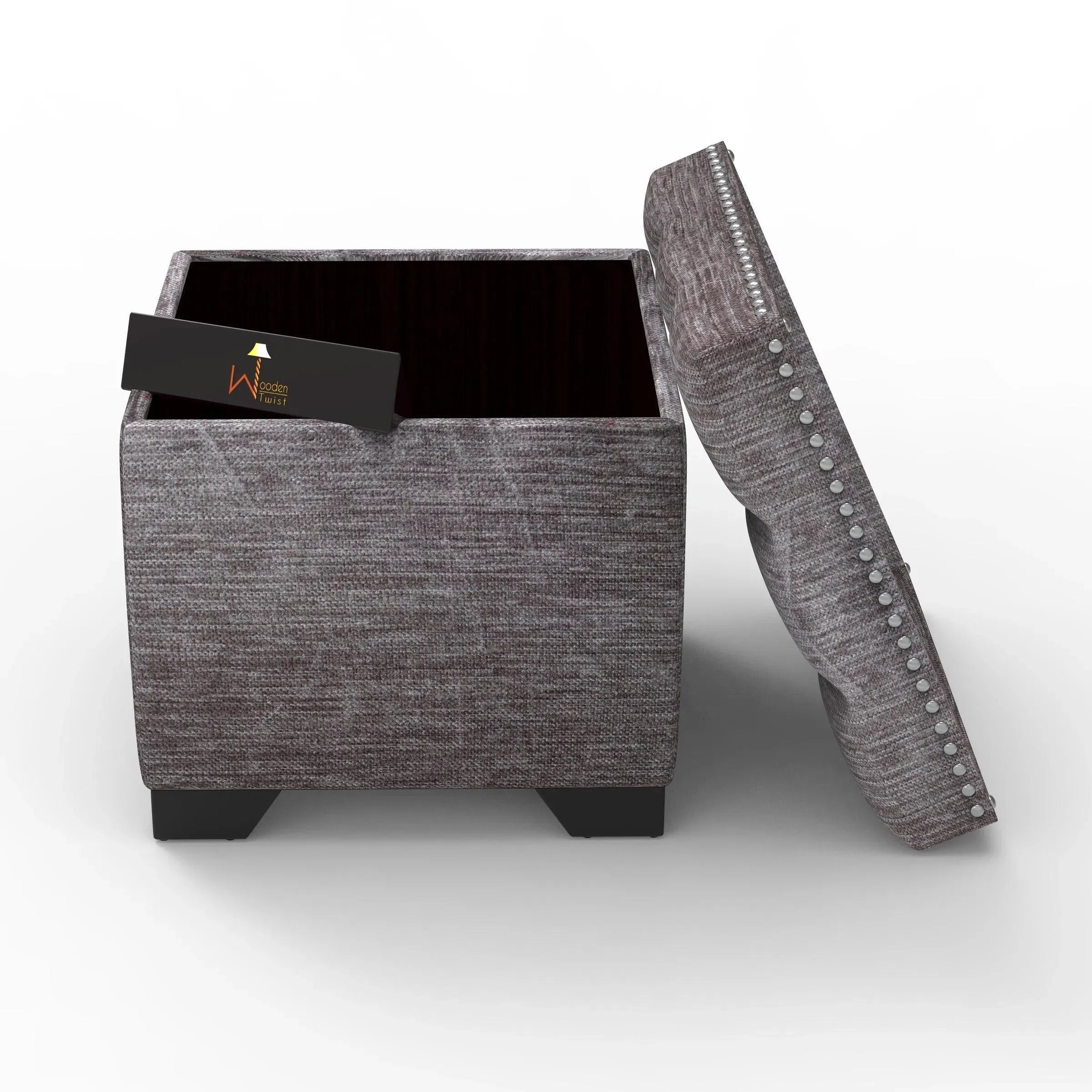Eccentric Stool Cum End Table with Storage - Wooden Twist UAE