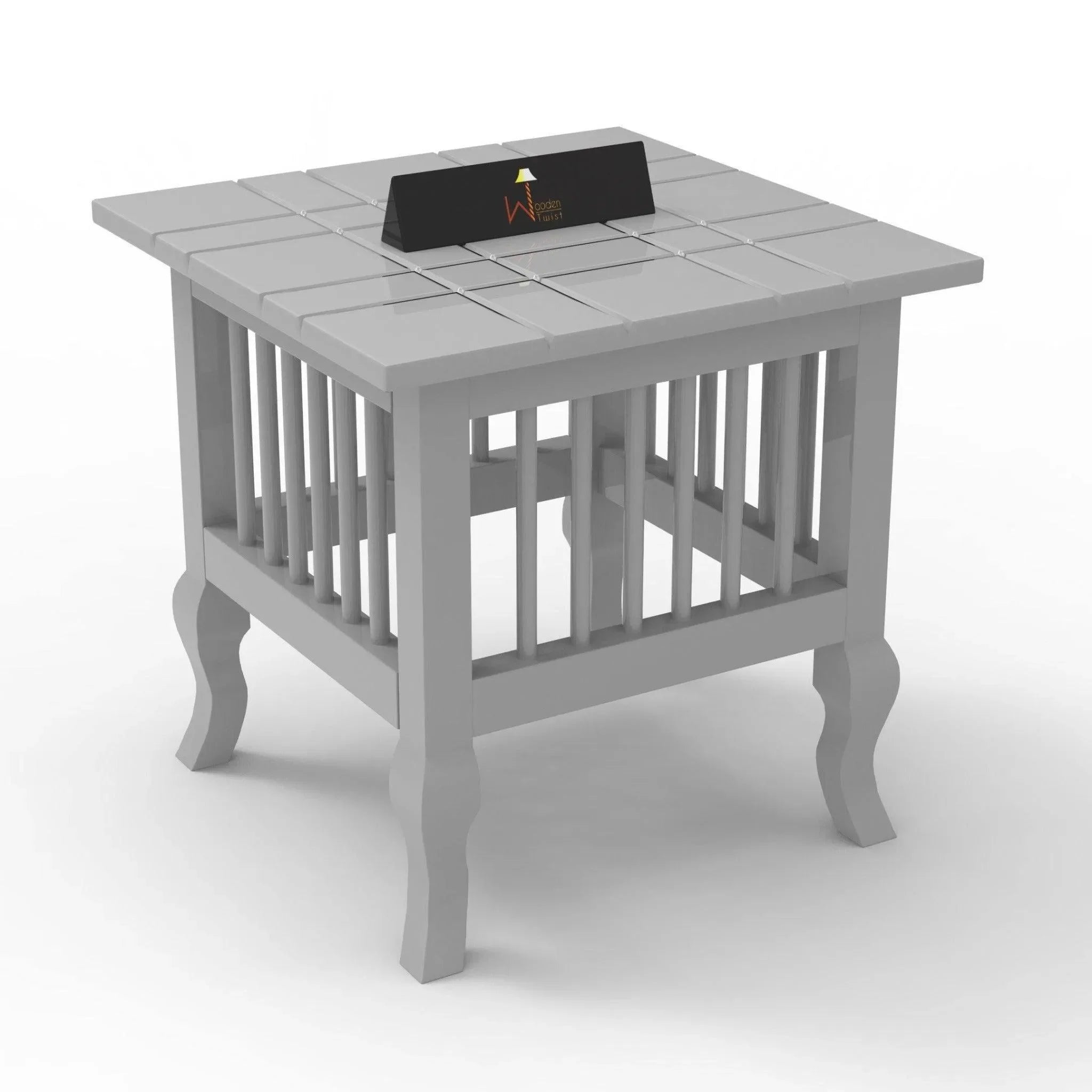 Beautiful Wooden End Table - Wooden Twist UAE