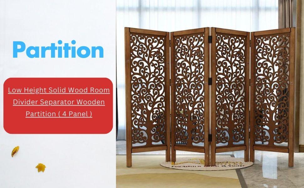 Wooden Handicrafts Partition Wooden Room Divider (Mango Wood)