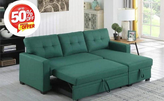 Modern Style L-Shape Sofa Bed with Comfort Cushion