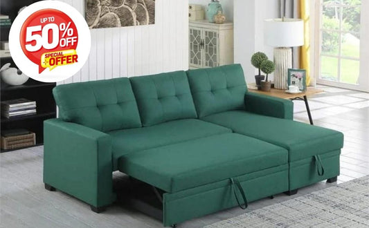 Discover the Comfort and Style of the Modern L-Shape Wooden Sofa Bed