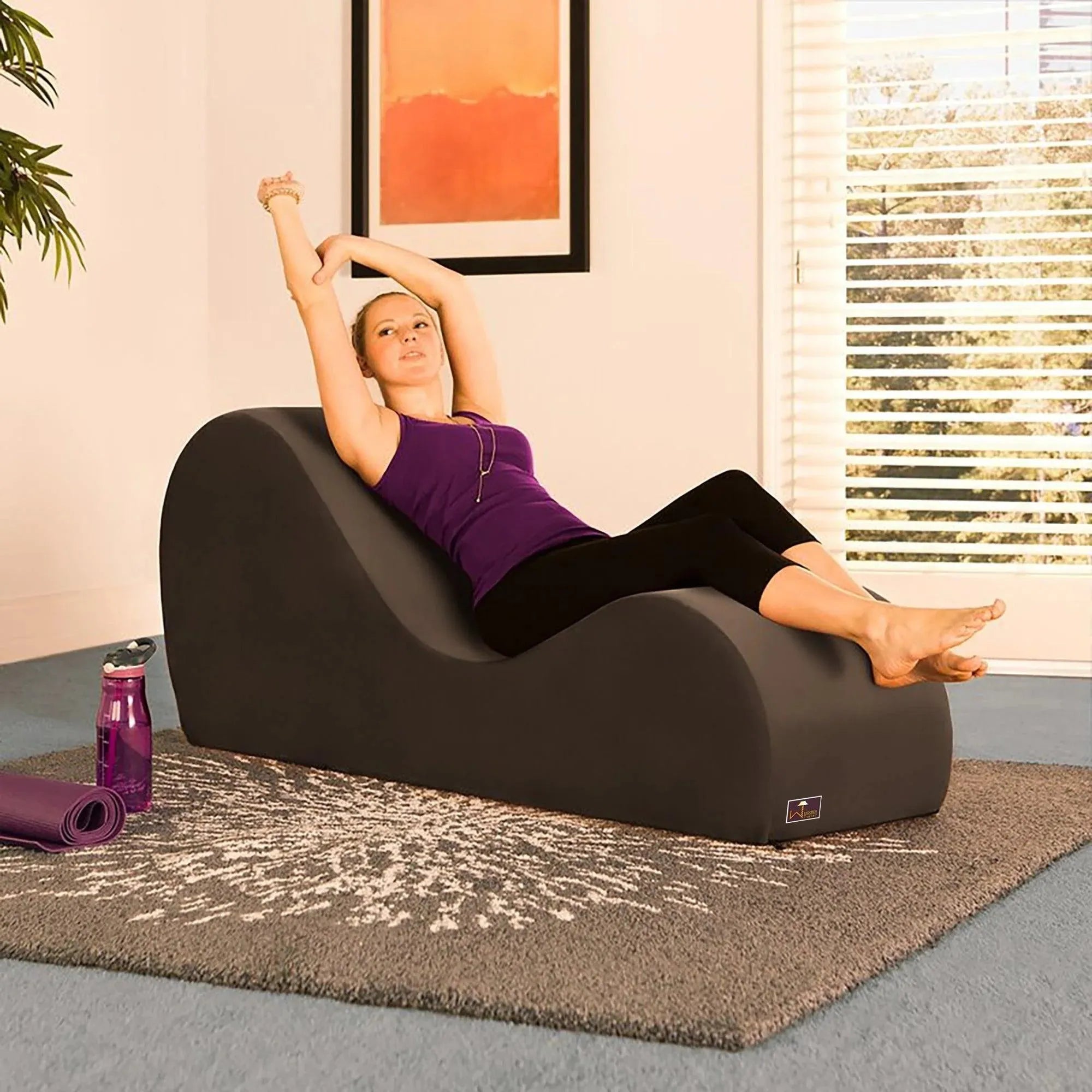Elevate Your Living Space with Modern Armless Wooden Chaise Lounges