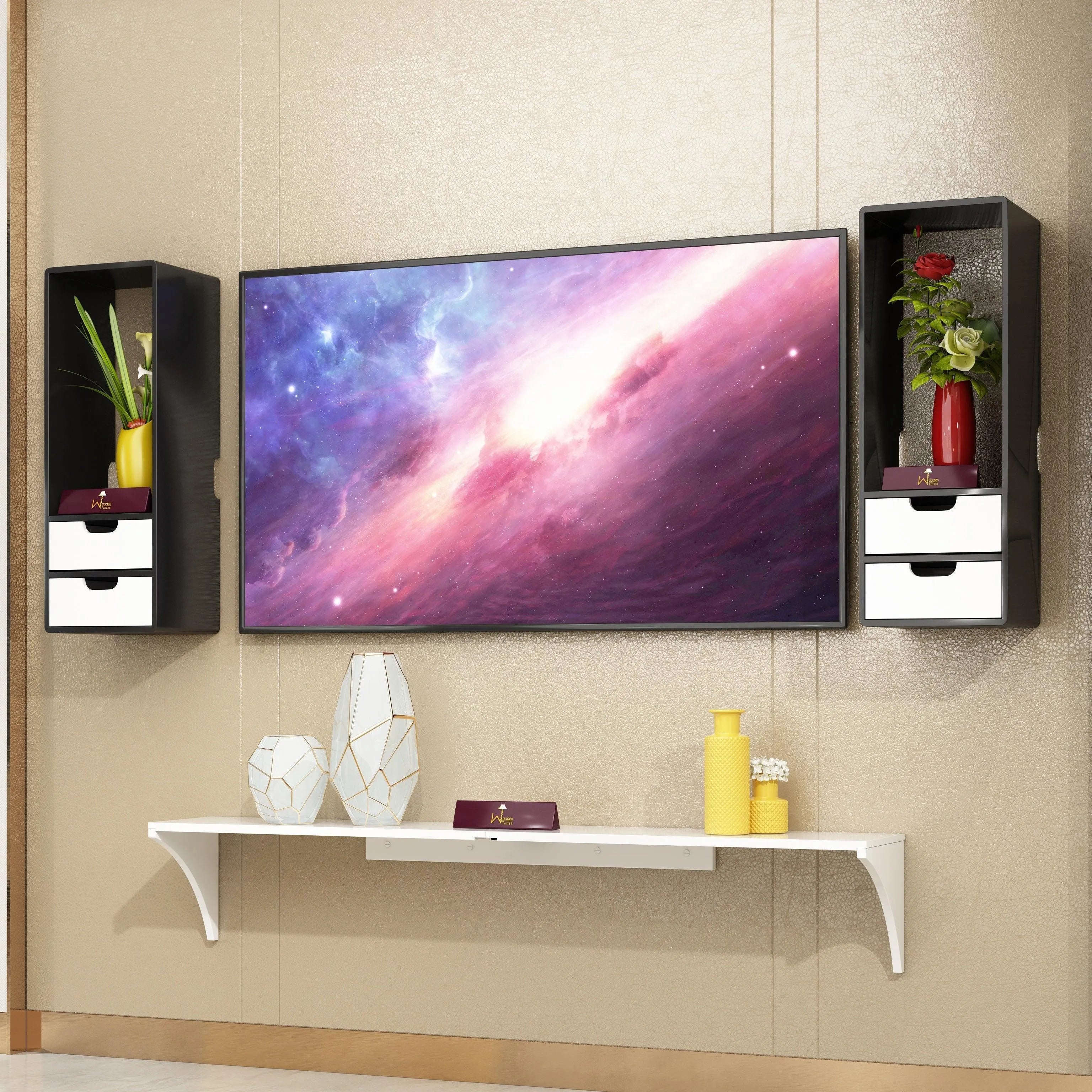 Max Tilfizyun TV entertainment unit for a modern Dubai living room — Wooden Twist UAE