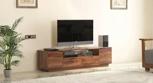 Why the Garrison Solid Sheesham Wood TV Unit is the Best Wooden TV Unit for Your Living Room