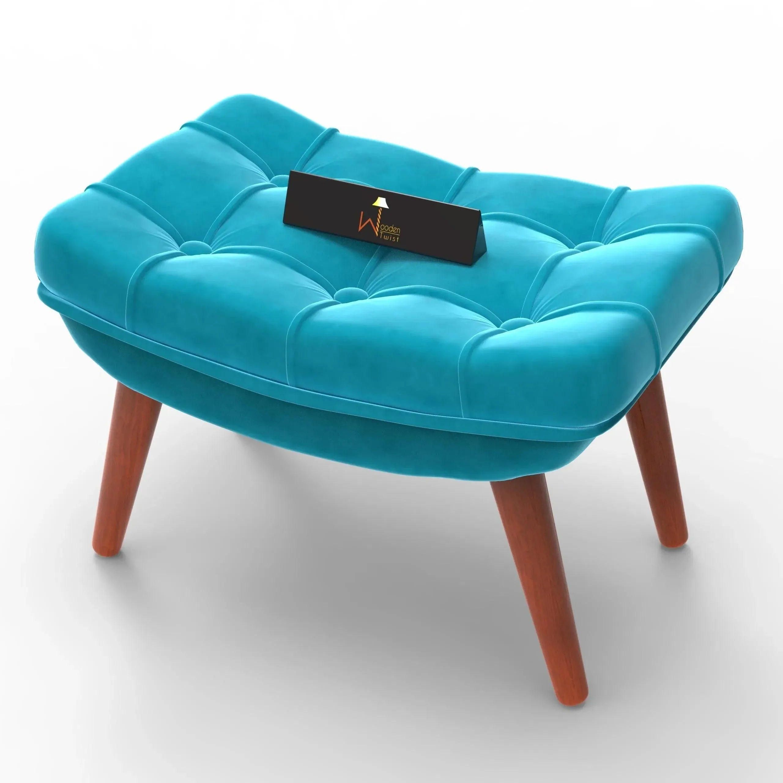 Transform Your Living Space with a Soft Fabric Comfortable Cushion Ottoman Footrest