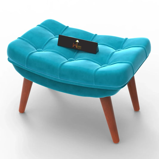 Transform Your Living Space with a Soft Fabric Comfortable Cushion Ottoman Footrest