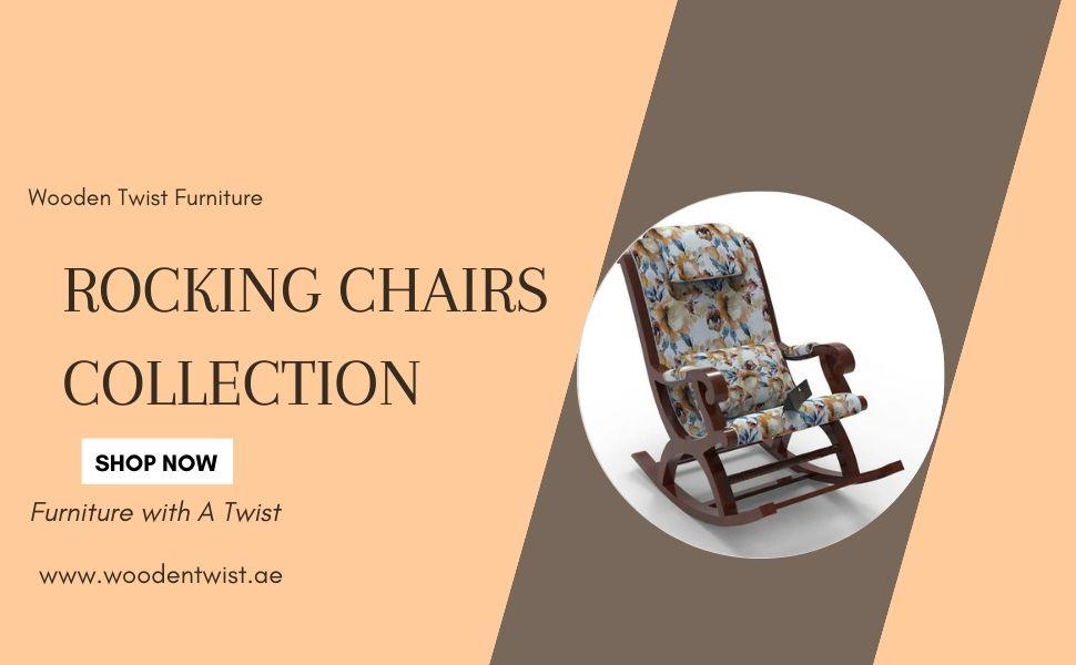 Elevate Your Space: Rocking Chair Design - Wooden Twist UAE