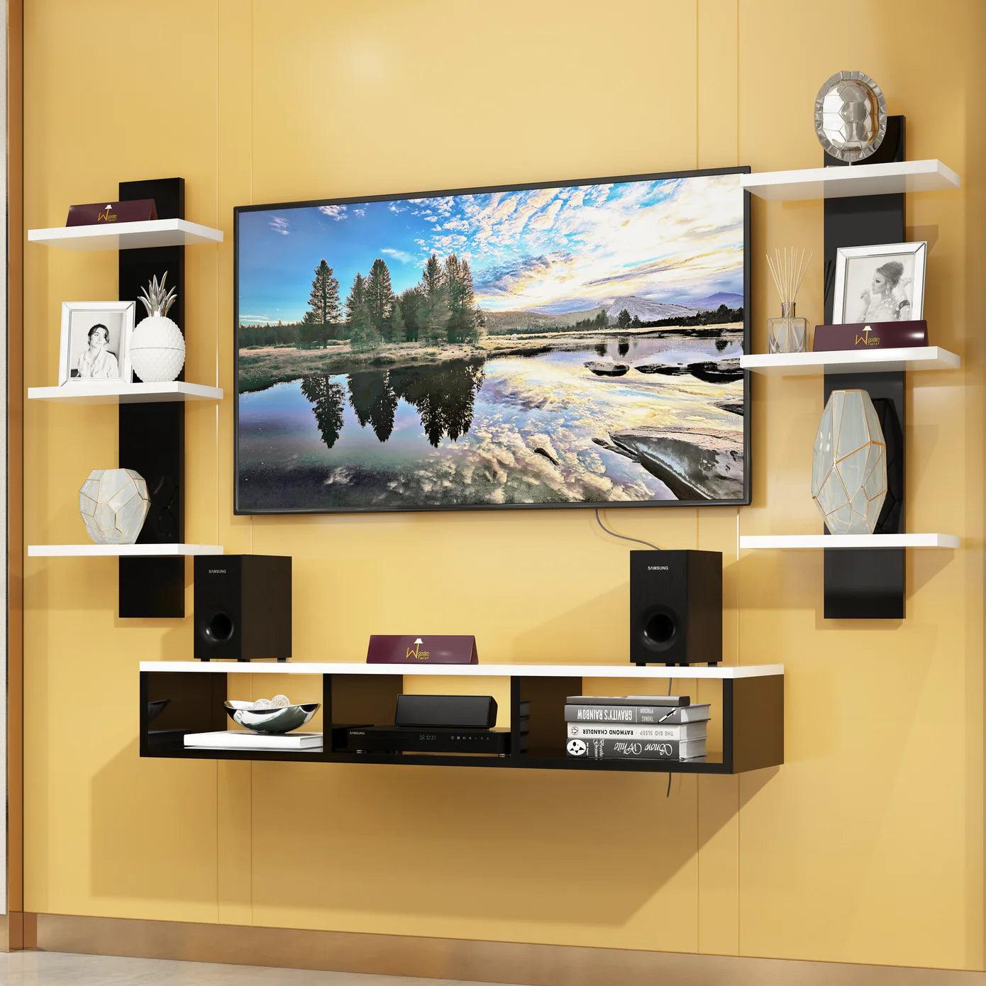 Wall Entertainment Units Dubai UAE - TV Wall Units | Wooden Twist