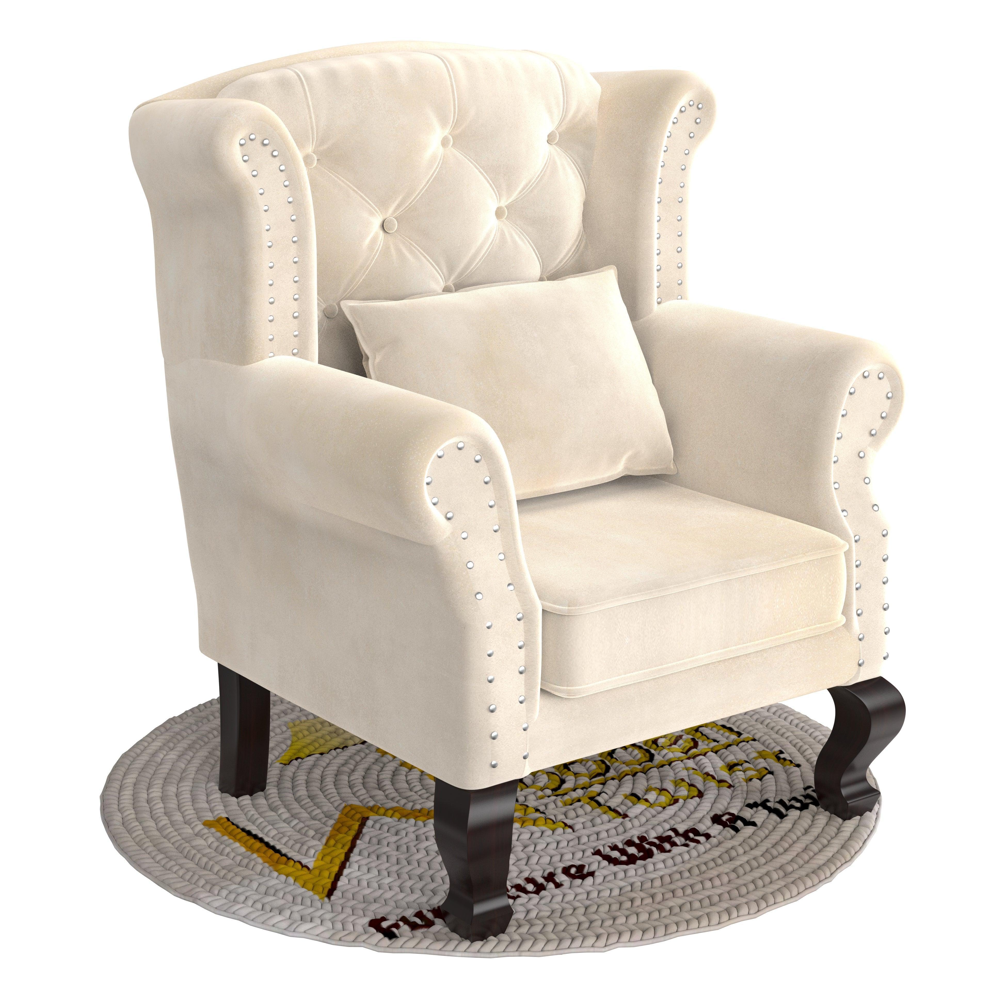 Majestic Wing Chair for Living Room/Home/Offices - Wooden Twist UAE