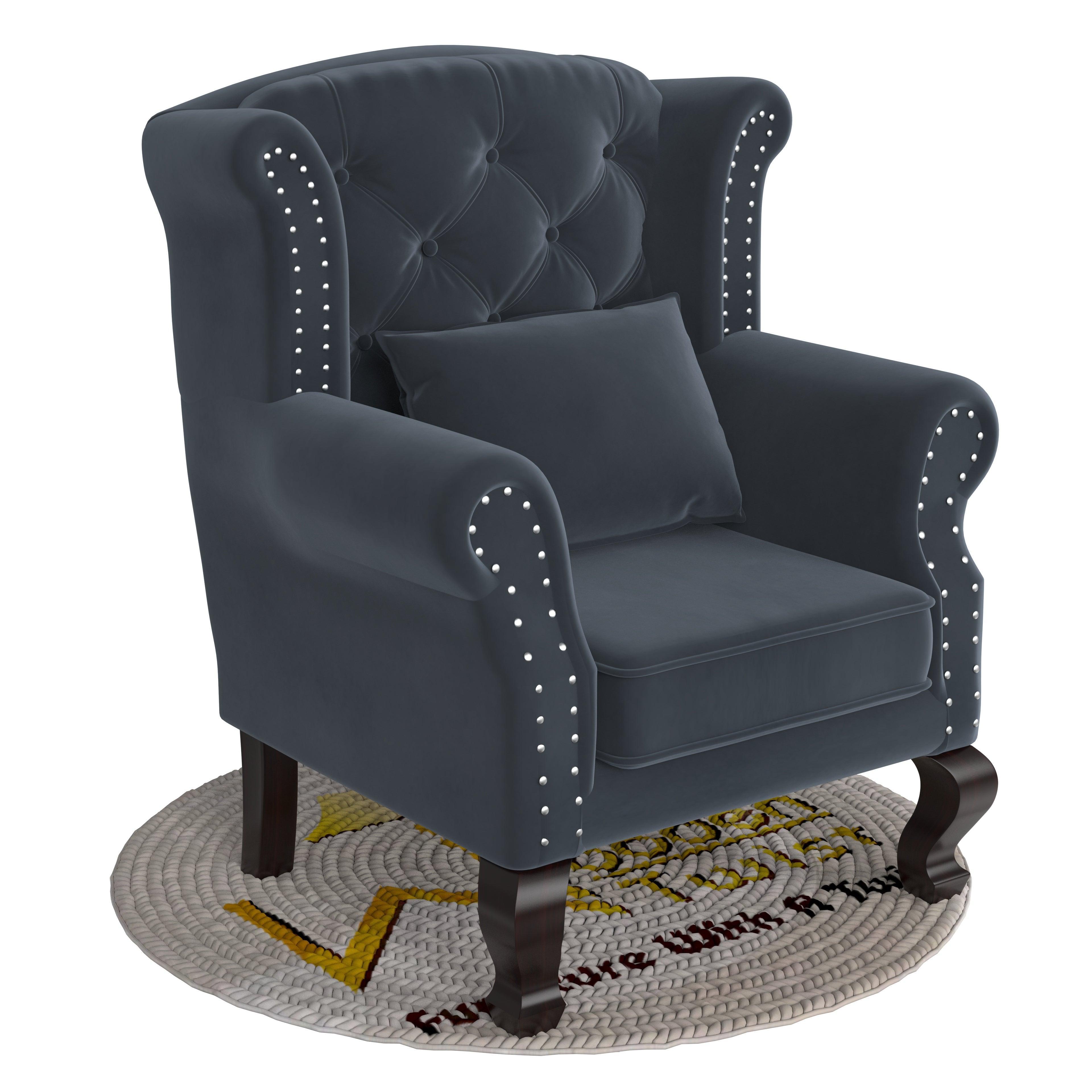 Majestic Wing Chair for Living Room/Home/Offices - Wooden Twist UAE