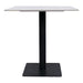 Wooden Twist Bourgeois Square Shape Marble Top Metalic Base Cafe Restaurant Table Dining Table - Wooden Twist UAE