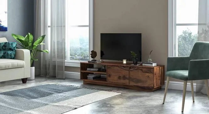 Wooden Twist Elegante Handmade Solid Sheesham Wood TV Unit for Living Room - Wooden Twist UAE