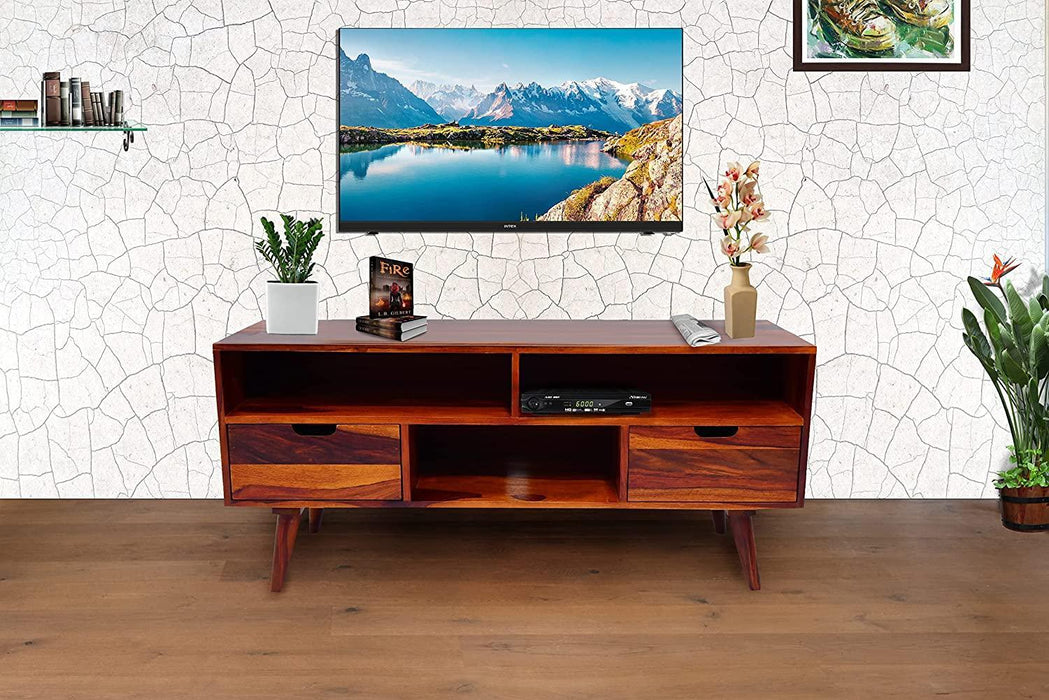 Wooden Twist Orzuelo Solid Sheesham Wood TV Unit for Living Room - Wooden Twist UAE