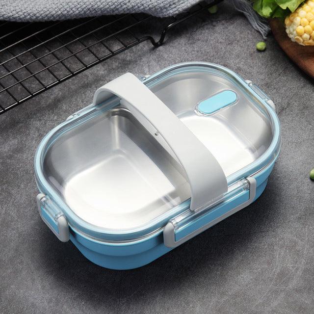 Portable Children's Lunch Box, 304 Stainless Steel Bento, Kitchen Leak Proof Food Box for Kids