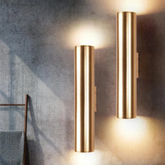 Modern Premium Wall Lamp With Dual Lights - Wooden Twist UAE