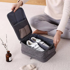 Travel Storage Shoe Bag Storage Bag Multifunctional Portable Storage Shoe Box Shoe Bag - Wooden Twist UAE