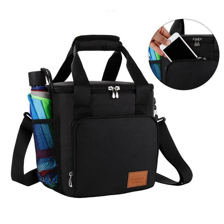 Portable Thermal Lunch Bags For Women Kids Men Fashion Picnic Cooler Lunch Bag Insulated Travel Food Tote Bags Box - Wooden Twist UAE