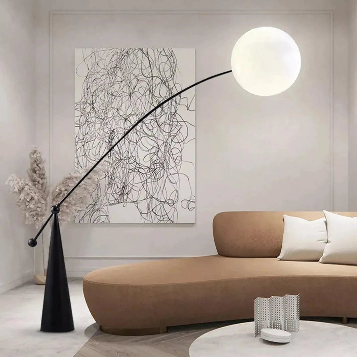 Moon Shape Metal Lamp