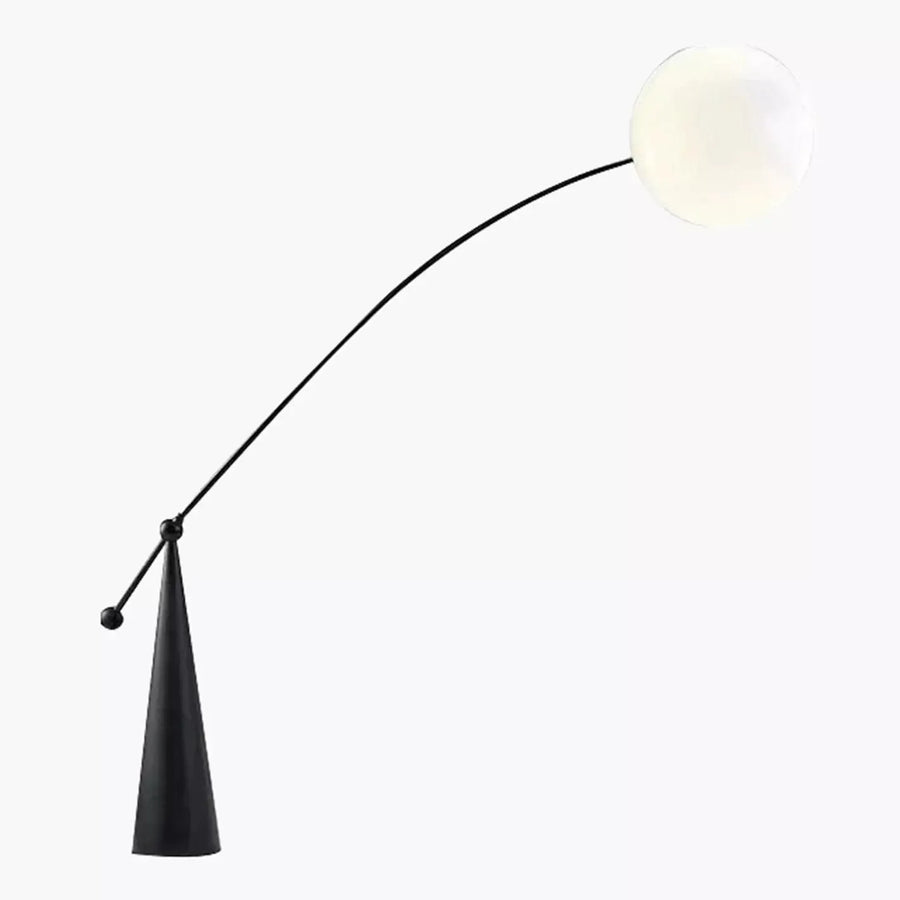 A Glowing Moon-Shaped Centerpiece