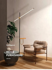 Adjustable height feature of the standing lamp